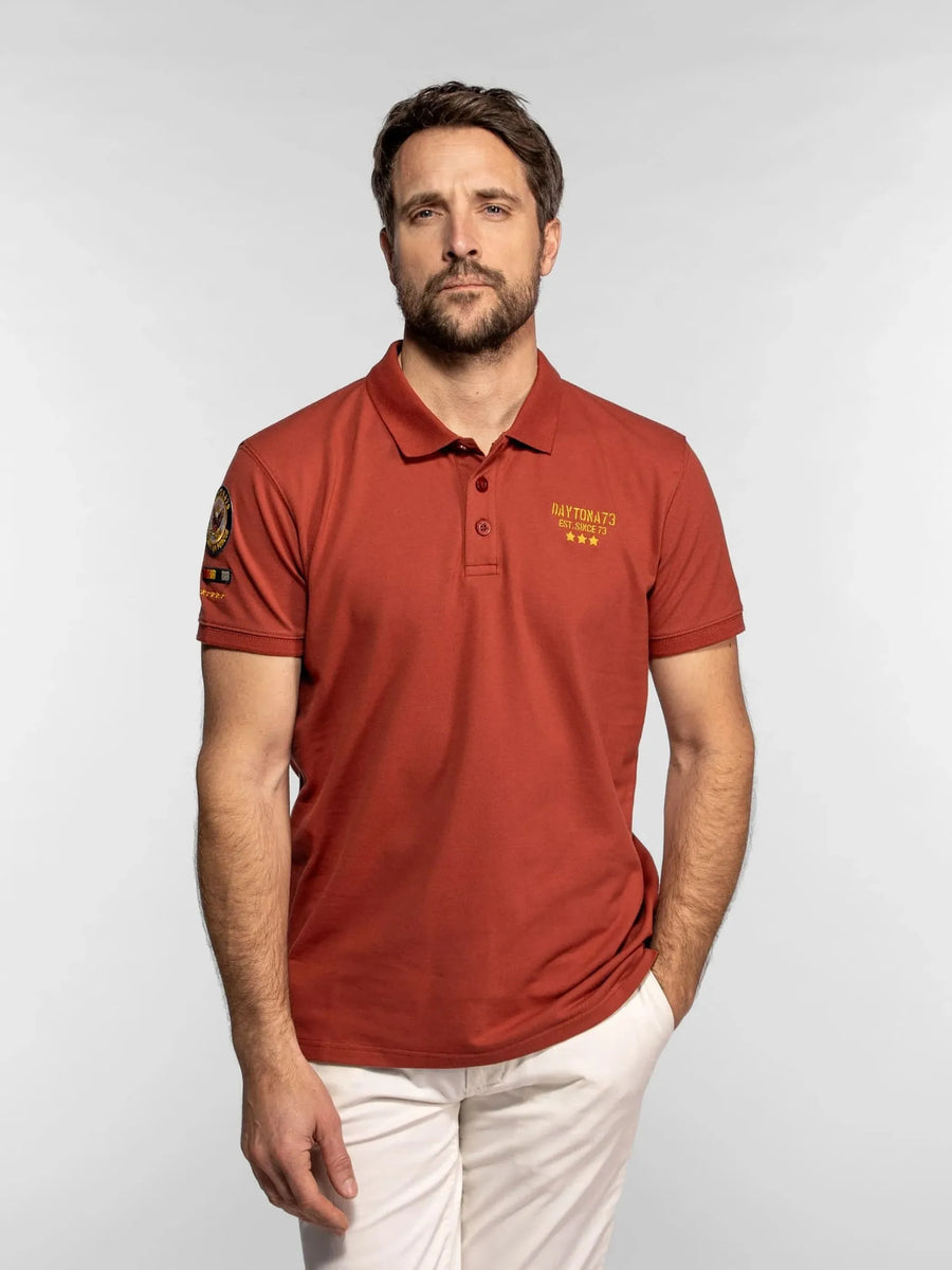 Daytona73 T-shirt Fonck — Rust / Army Green / Navy