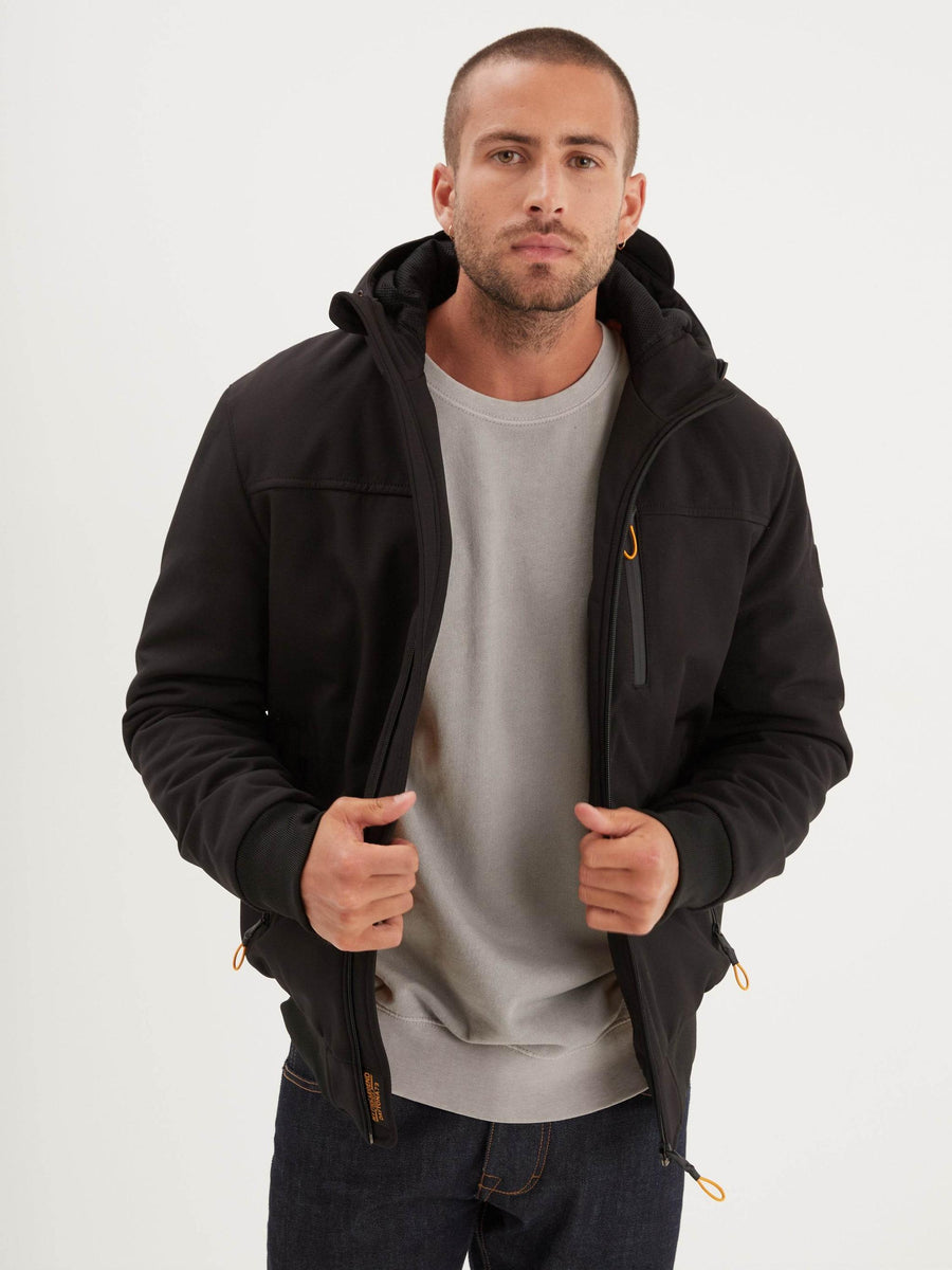 Daytona73 Galway Soft Shell Jacket — Black-DAYTONA73-Industrie