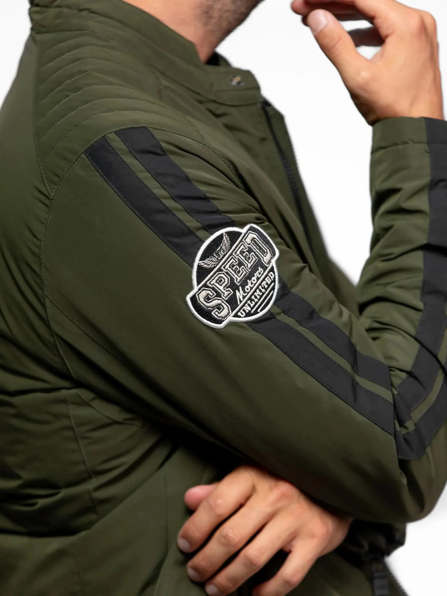 Daytona73 Hamilton Jacket — Khaki Green / Navy-DAYTONA73-Industrie