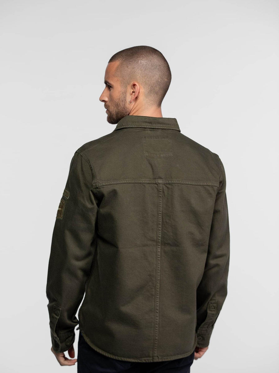 Daytona73 Jeffbull Bull Denim Jacket — Light Khaki-DAYTONA73-Industrie