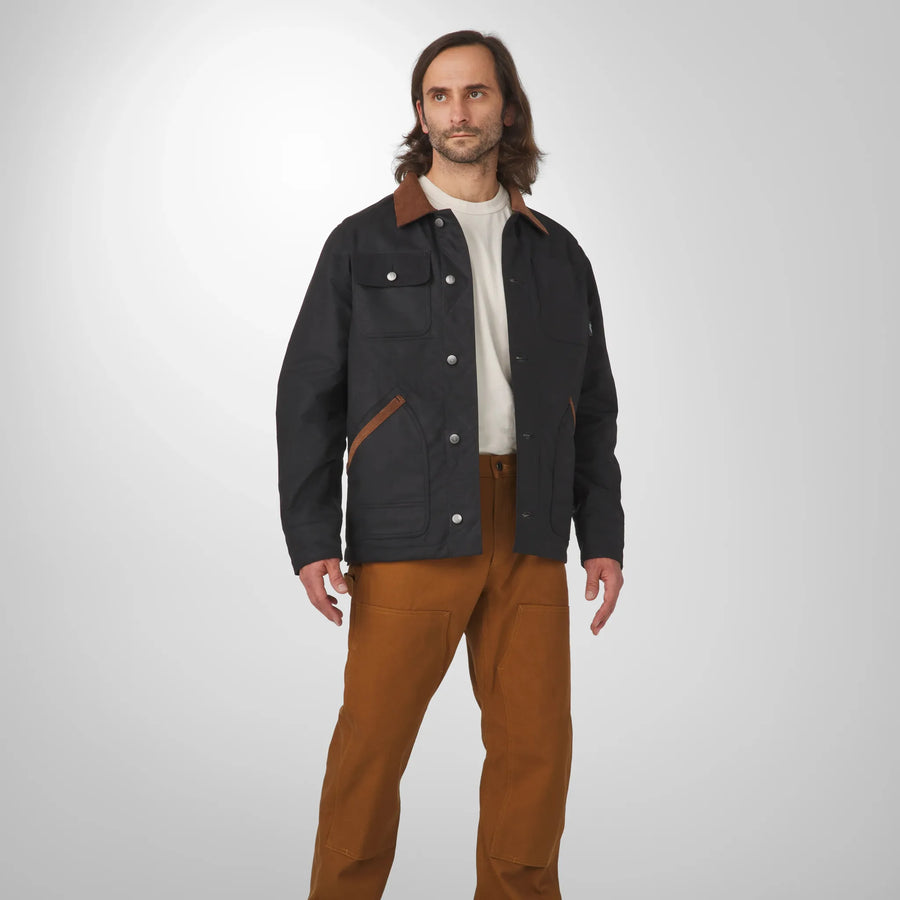 Danner Shipyard Waxed Jacket — Black / Bison Homme-DANNER-Industrie