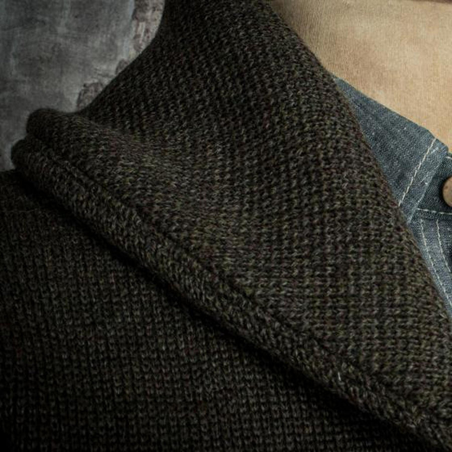 Fleurs de Bagne Cardigan L'Enfant du Malheur — Kaki Homme-FLEURS DE BAGNE-Industrie