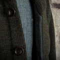 Fleurs de Bagne Cardigan L'Enfant du Malheur — Kaki Homme-FLEURS DE BAGNE-Industrie