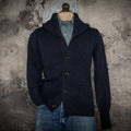 Fleurs de Bagne Cardigan L'Enfant du Malheur — Navy