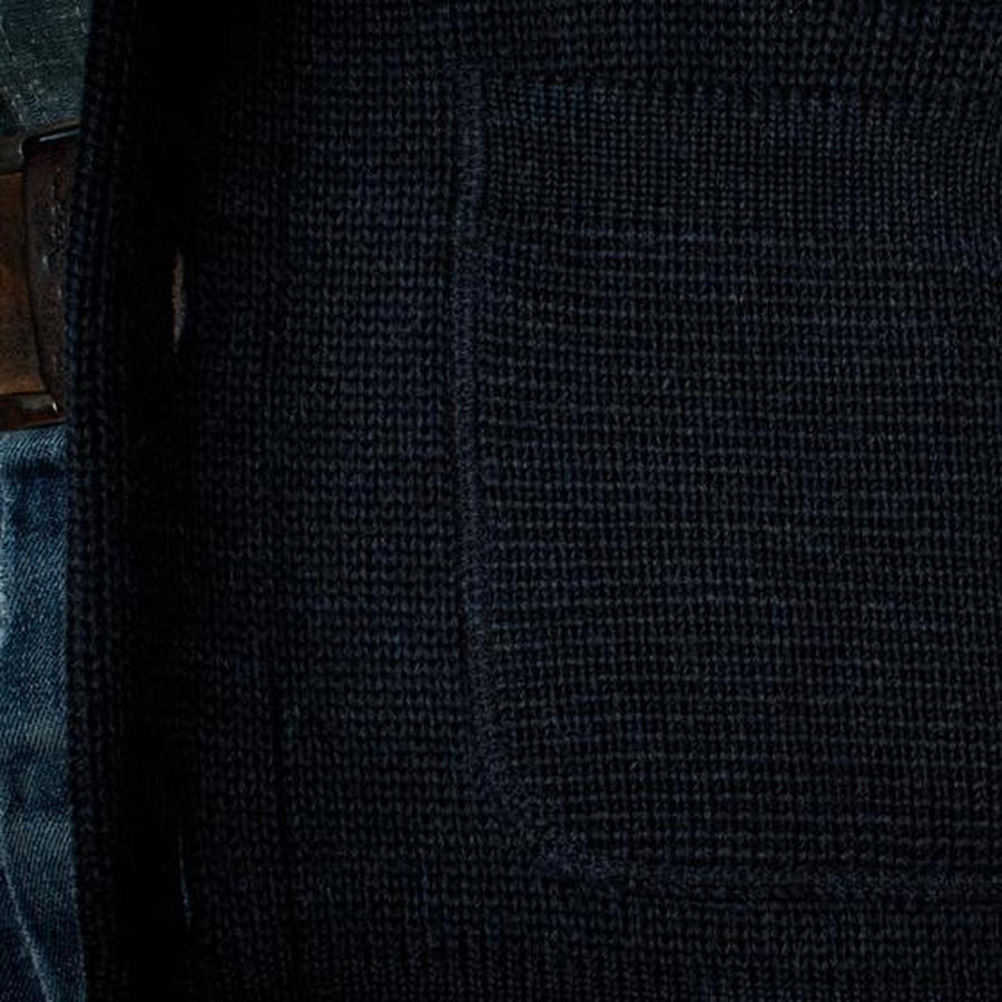 Fleurs de Bagne Cardigan L'Enfant du Malheur — Navy Homme-FLEURS DE BAGNE-Industrie