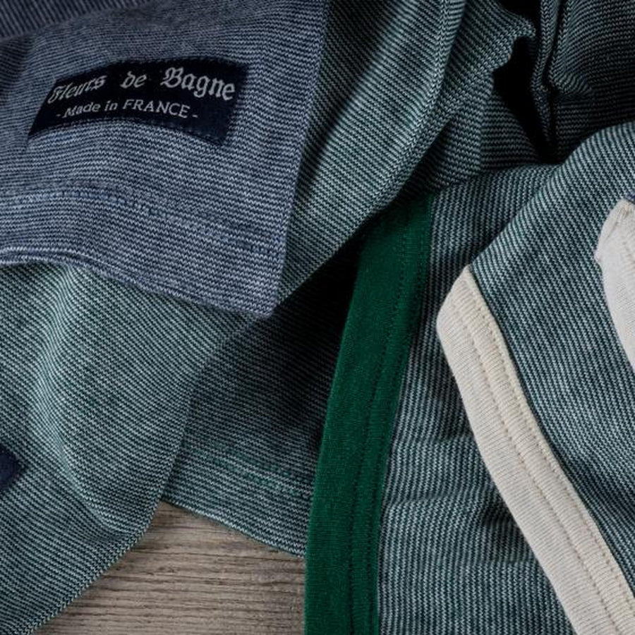 Fleurs de Bagne Tricot Vintage Chiné — Navy Chiné Homme-FLEURS DE BAGNE-Industrie