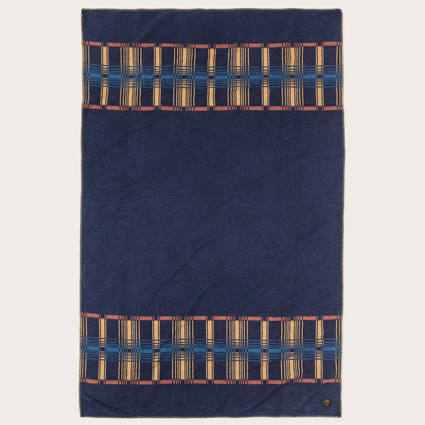 Filson Couverture Cotton Blanket — Navy / Irondale
