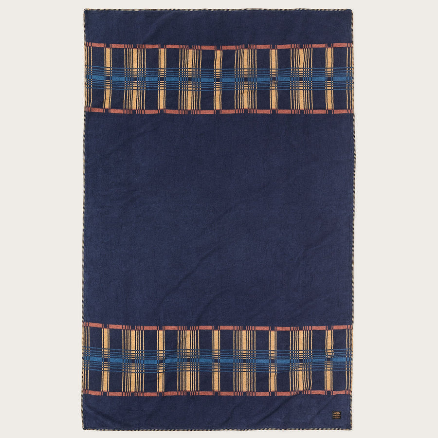 Filson Couverture Cotton Blanket — Navy / Irondale