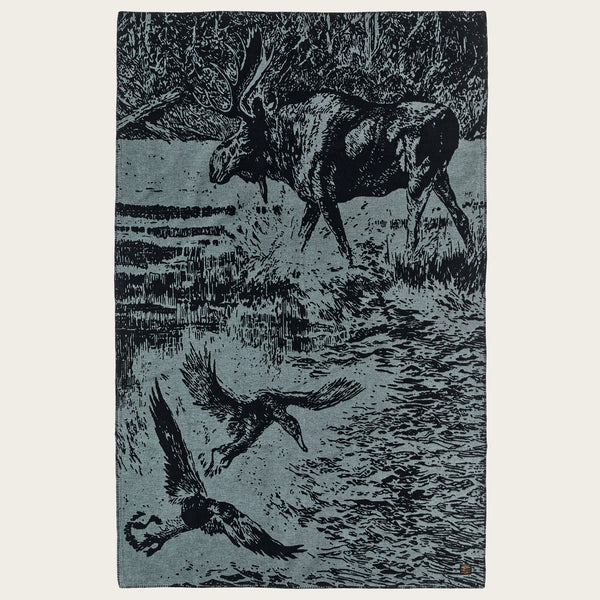 Filson Couverture Cotton Blanket — Balsam Green / Marshlands
