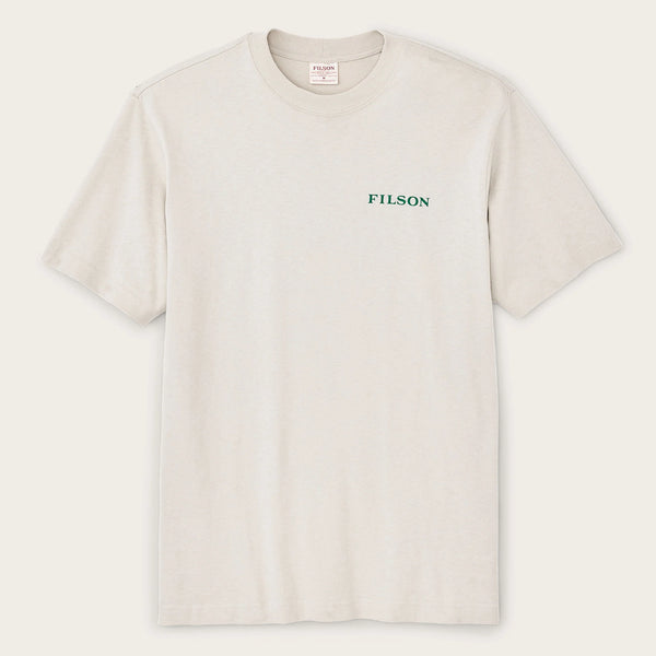 Filson T-shirt SS Frontier Logo — Cliff Gray / Scenic Mark