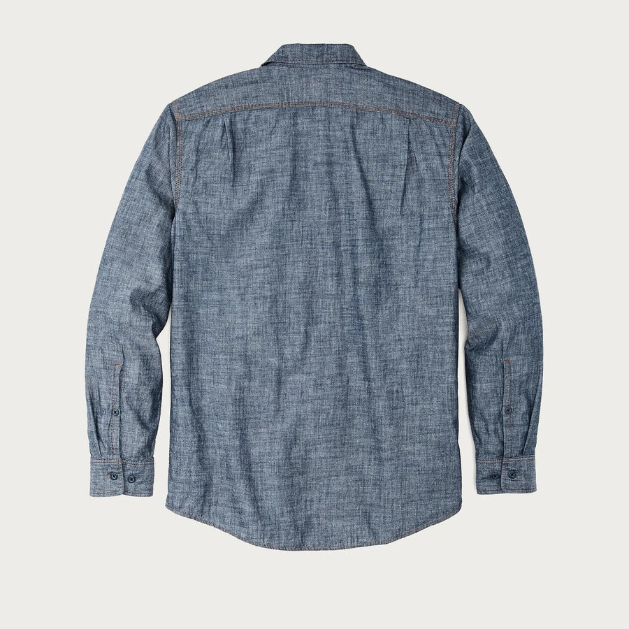 Filson Chambray CPO Shirt — Rinsed Indigo Chambray Homme-FILSON-Industrie
