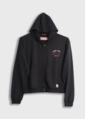 Iron and Resin Sweatshirt Good Luck Zip Hoodie — Black / Tan