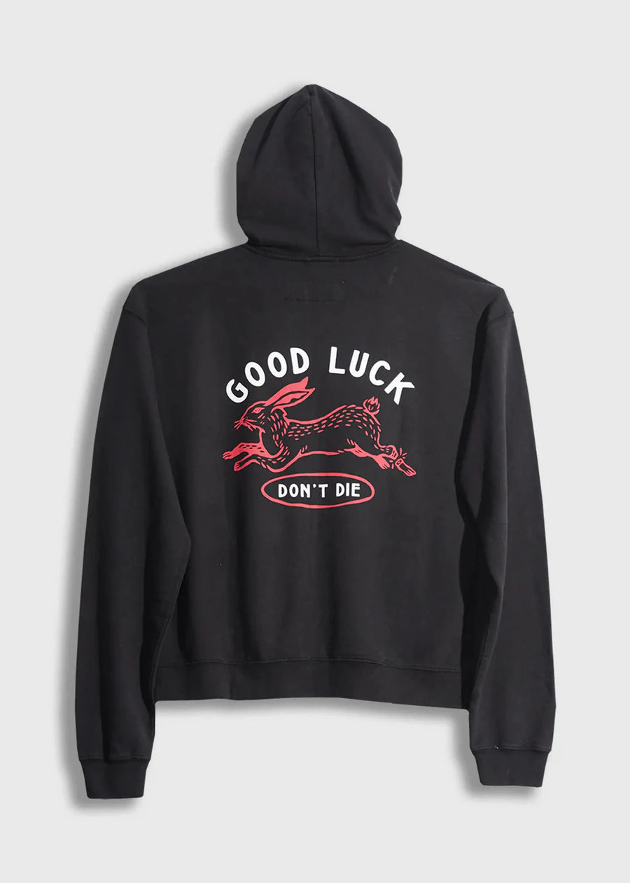 Iron and Resin Good Luck Zip Hoodie — Black / Tan Homme-IRON & RESIN-Industrie