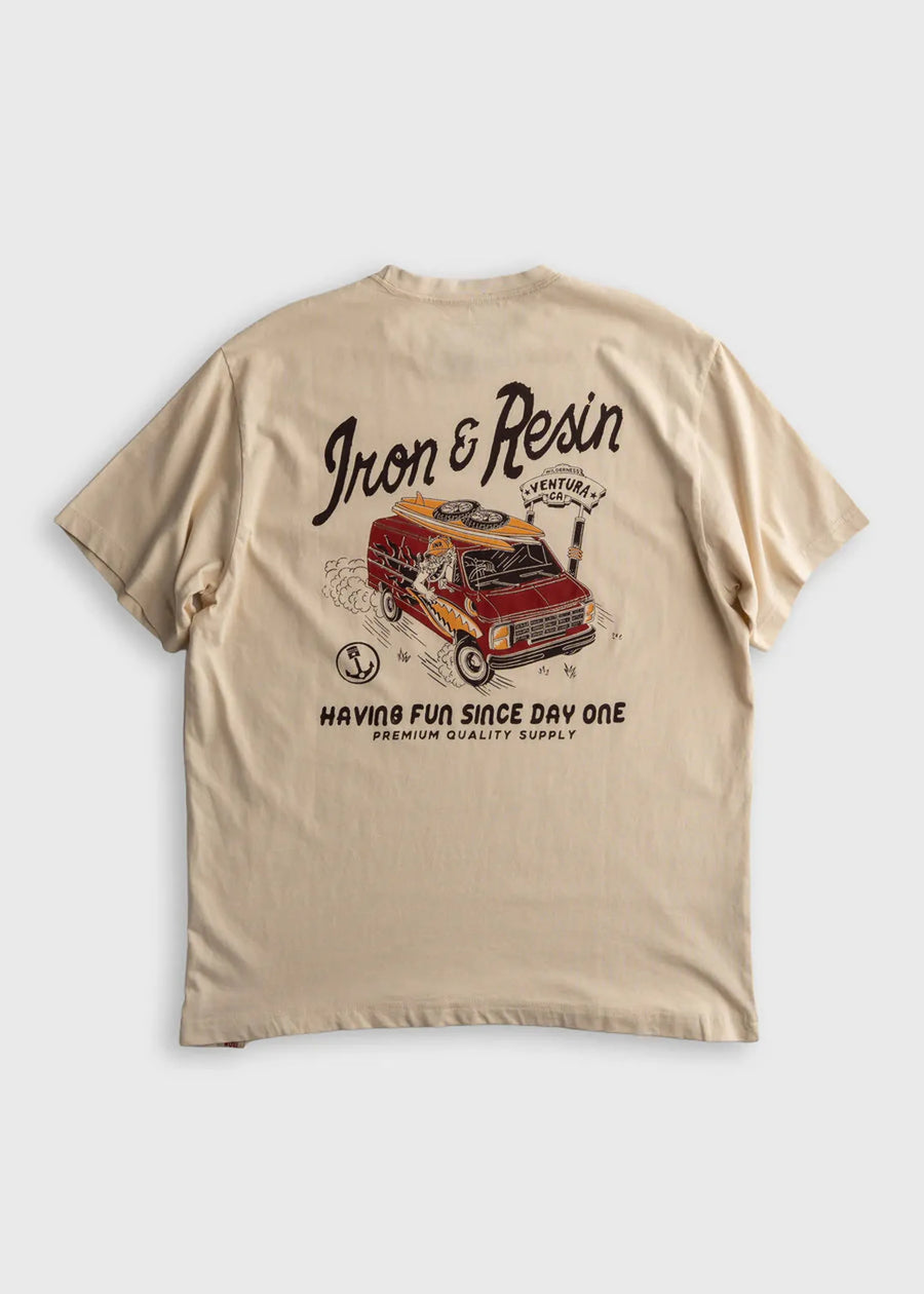 Iron and Resin Having Fun Pocket Tee — Natural Homme-IRON AND RESIN-Industrie
