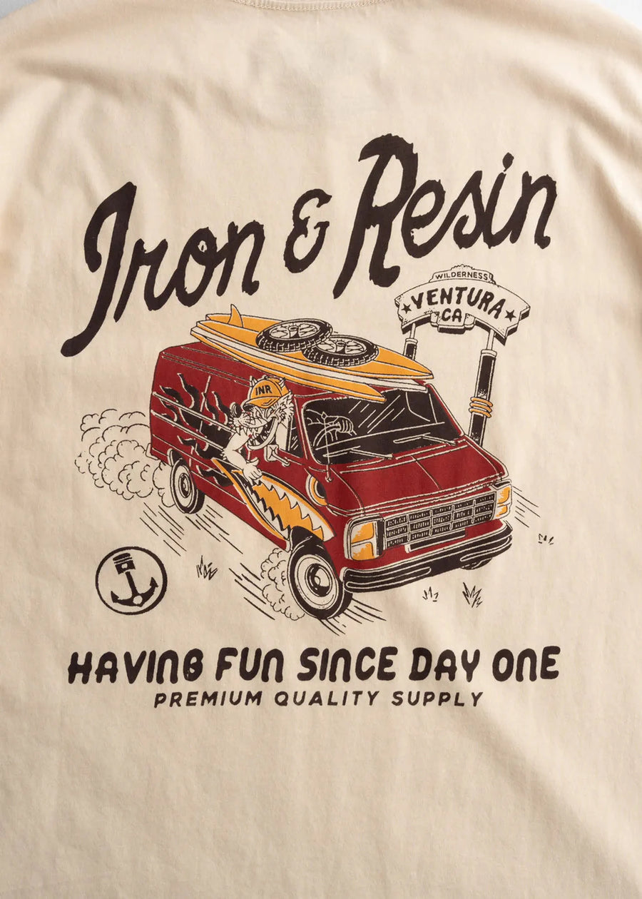 Iron and Resin Having Fun Pocket Tee — Natural Homme-IRON AND RESIN-Industrie