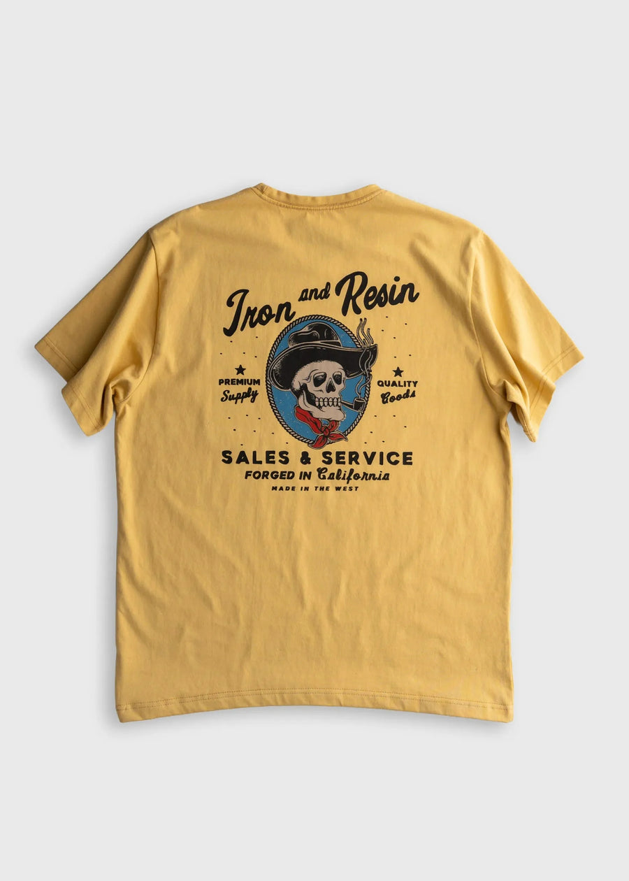 Iron and Resin Old Cowboy Pocket Tee — Gold Homme-IRON AND RESIN-Industrie