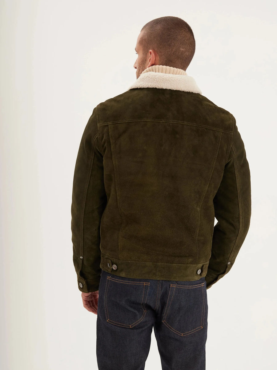 Iron and Resin Open Road Buffalo Jacket — Green / Cognac-IRON AND RESIN-Industrie