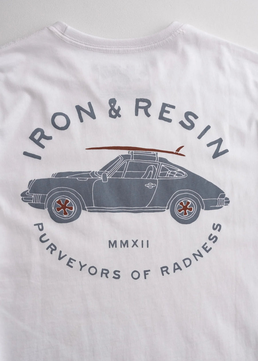Iron and Resin Purveyors of Radness Tee — White Homme-IRON AND RESIN-Industrie