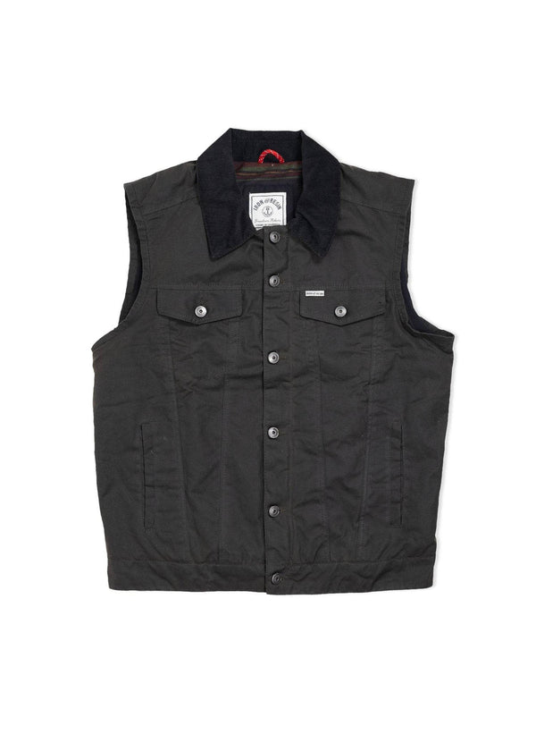 Iron and Resin Gilet Scout Vest — Dark Olive