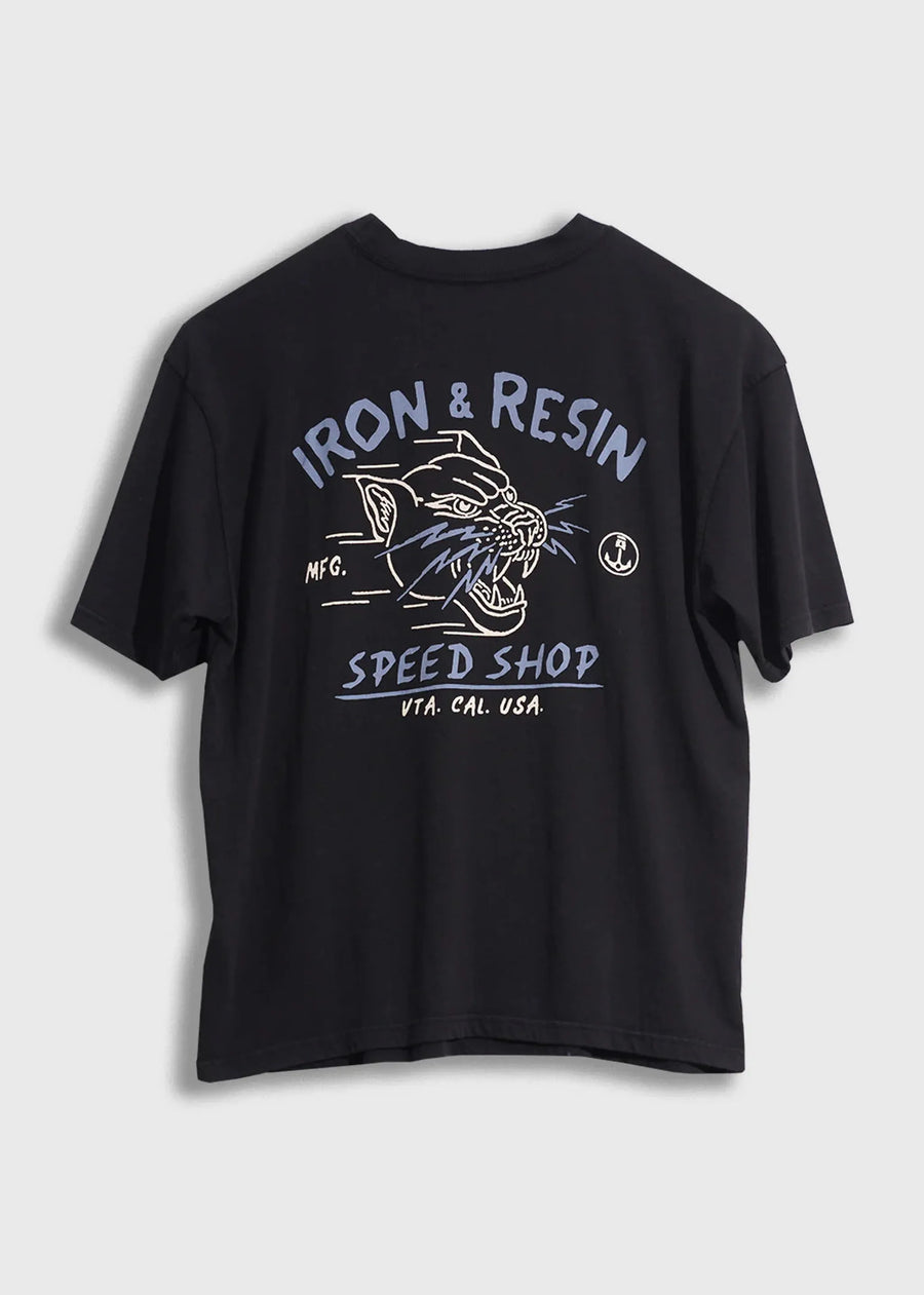 Iron and Resin Speed Shop T-Shirt — Black Homme-IRON AND RESIN-Industrie