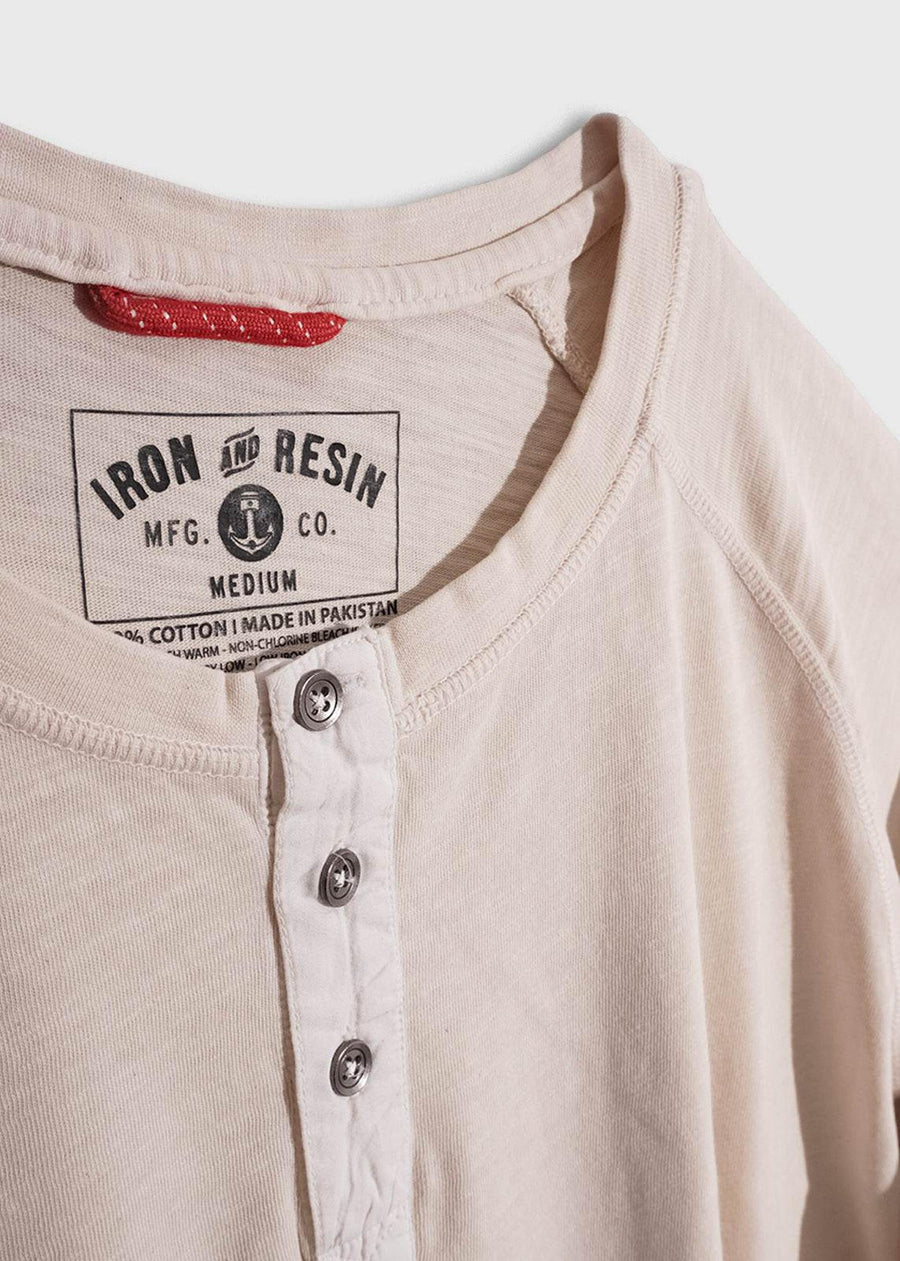 Iron and Resin Topock Henley — Natural / Navy Homme-IRON AND RESIN-Industrie