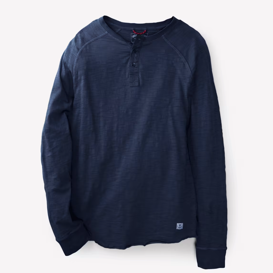 Iron and Resin Topock Henley — Natural / Navy Homme-IRON AND RESIN-Industrie