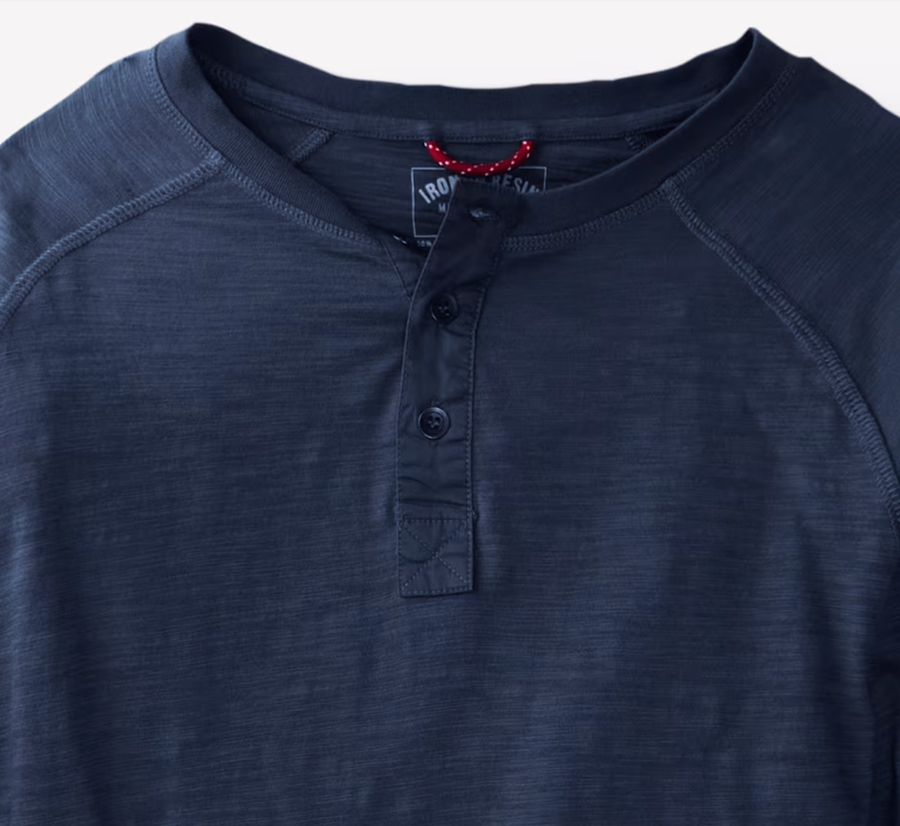 Iron and Resin Topock Henley — Natural / Navy Homme-IRON AND RESIN-Industrie