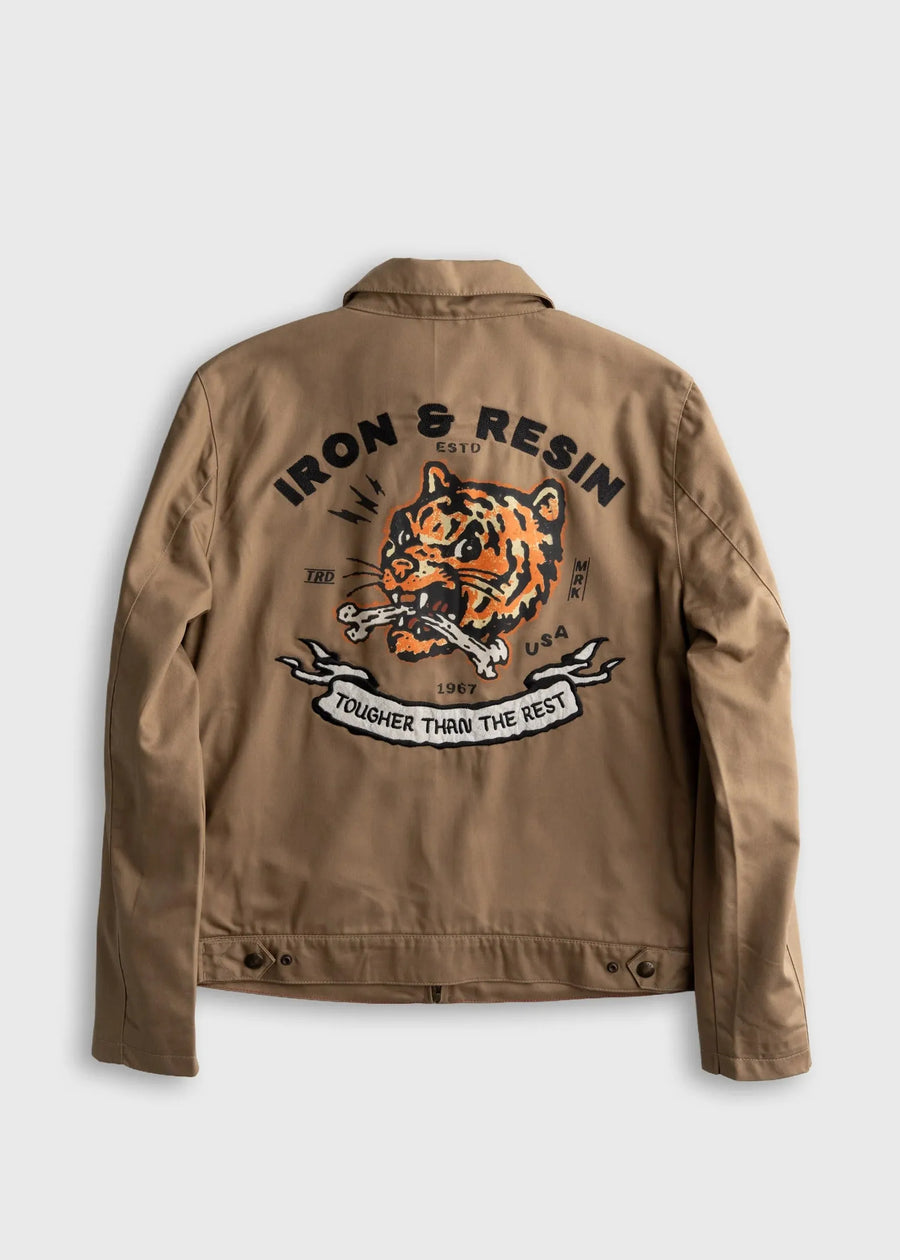 Iron and Resin Tougher Jacket — Khaki Beige / Navy Homme-IRON AND RESIN-Industrie