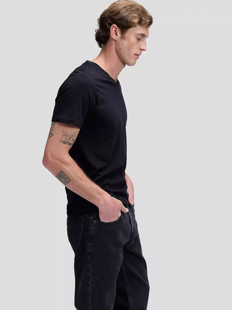 Lee Twin Pack V-Neck T-Shirt — Black & White-LEE-Industrie