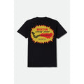 Brixton Mavis T-Shirt Manches Courtes — Black Worn Wash / Robust Red Worn White Homme-BRIXTON-Industrie