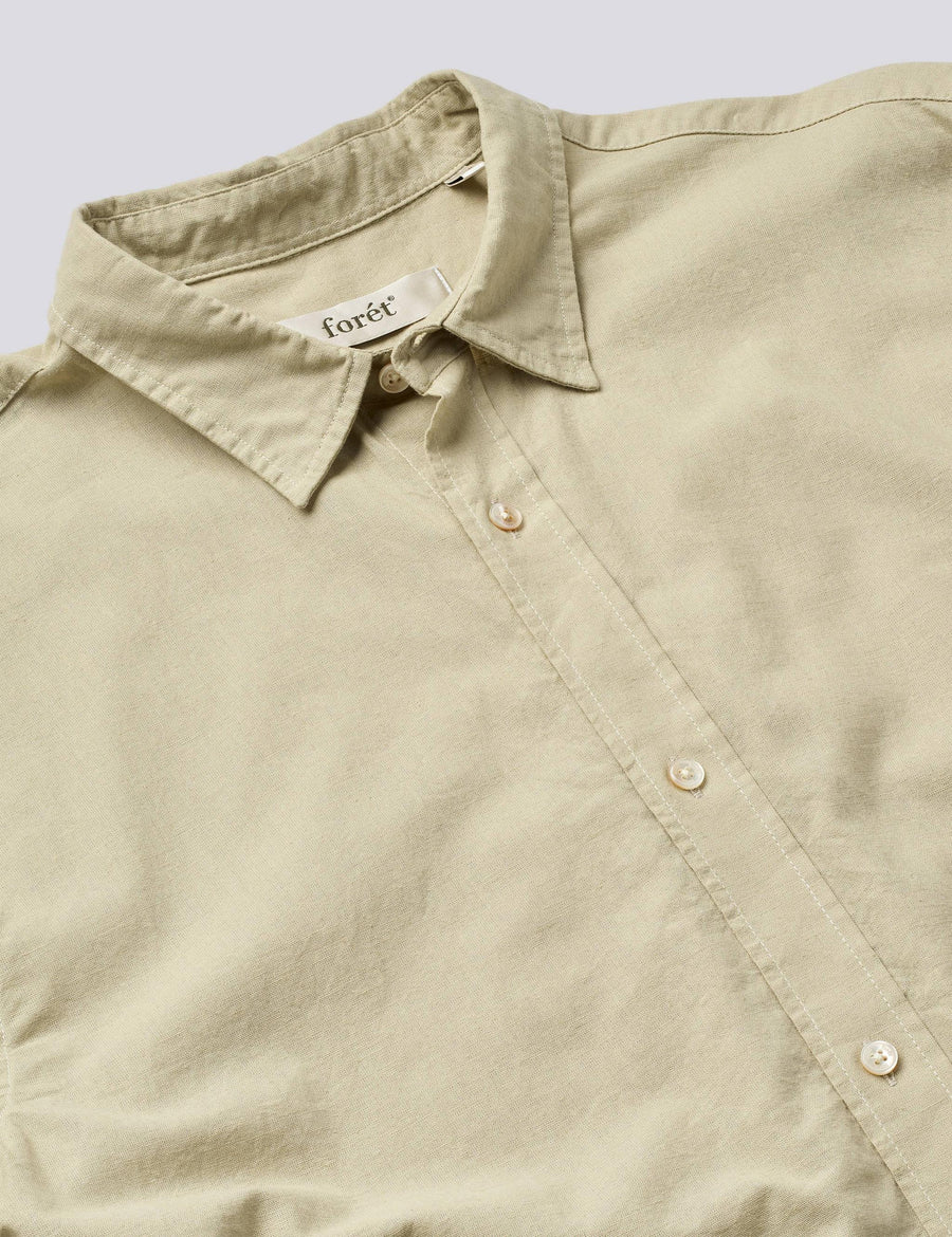 Forêt Serene Linen Regular Fit Shirt Homme-FORET-Industrie