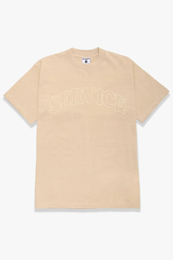 Service Works Arch Logo T-Shirt — Khaki