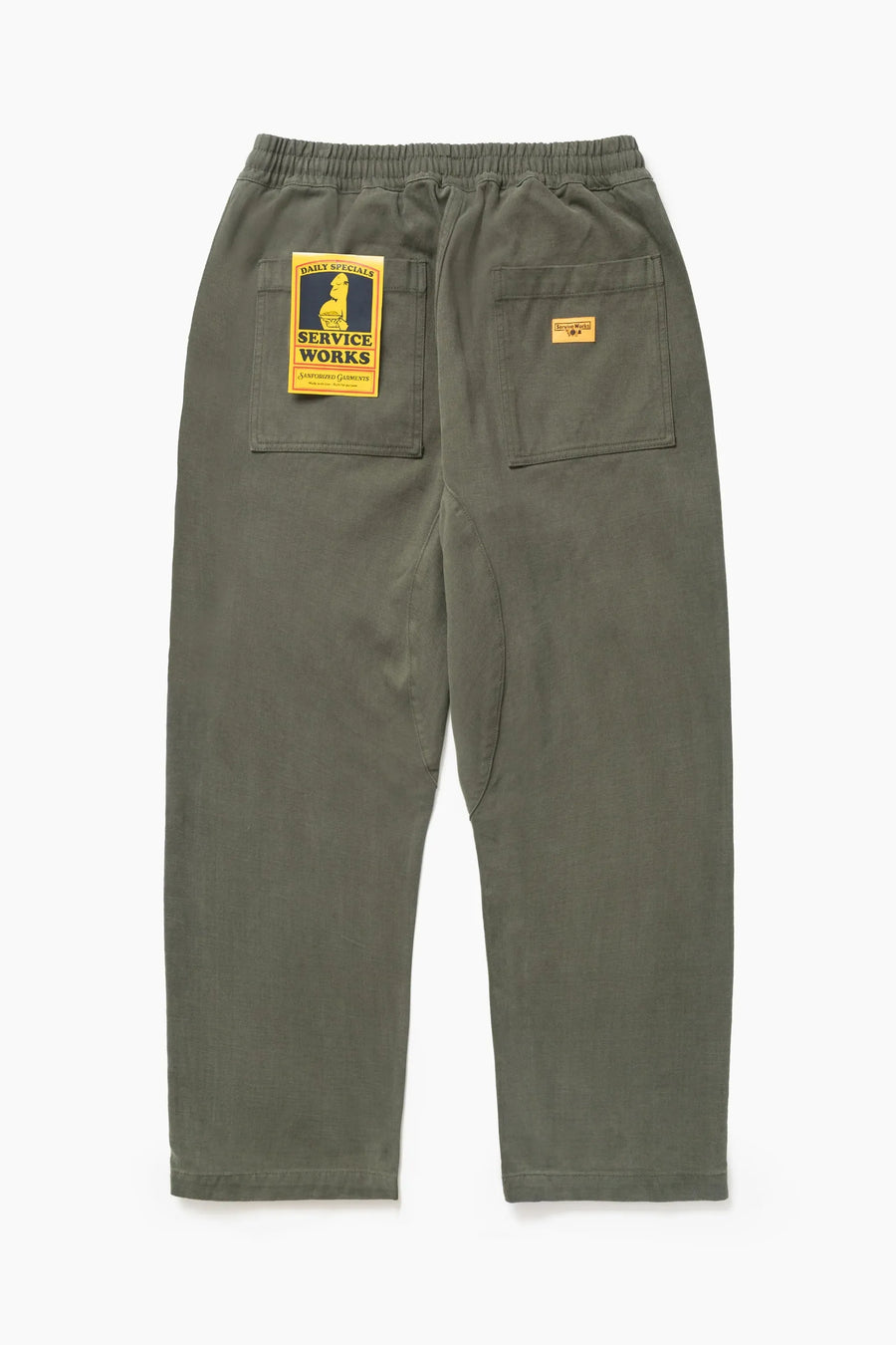 SERVICE WORKS   Moleskin Chef Pants   Moss   6