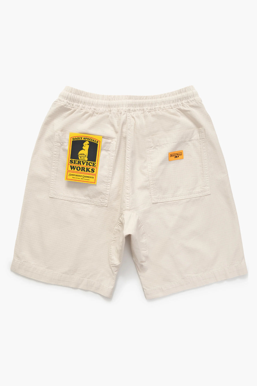 SERVICE WORKS   Ripstop Chef Shorts   Bone   6
