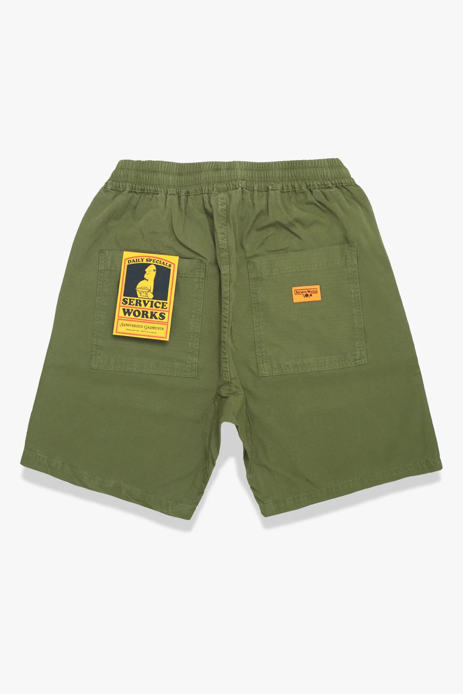 SERVICE WORKS   Ripstop Chef Shorts   Pesto   1
