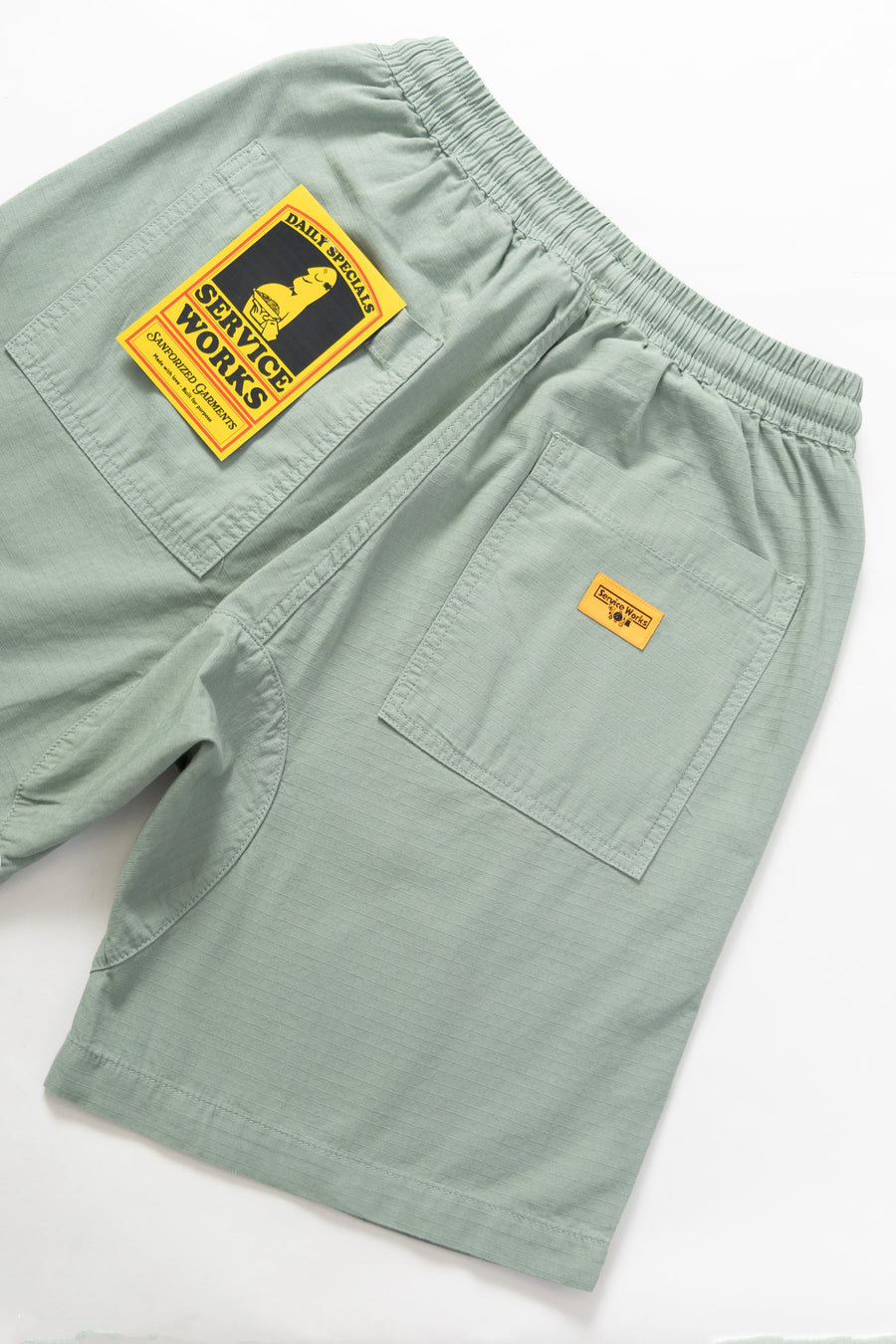 SERVICE WORKS   Ripstop Chef Shorts   Sage   4