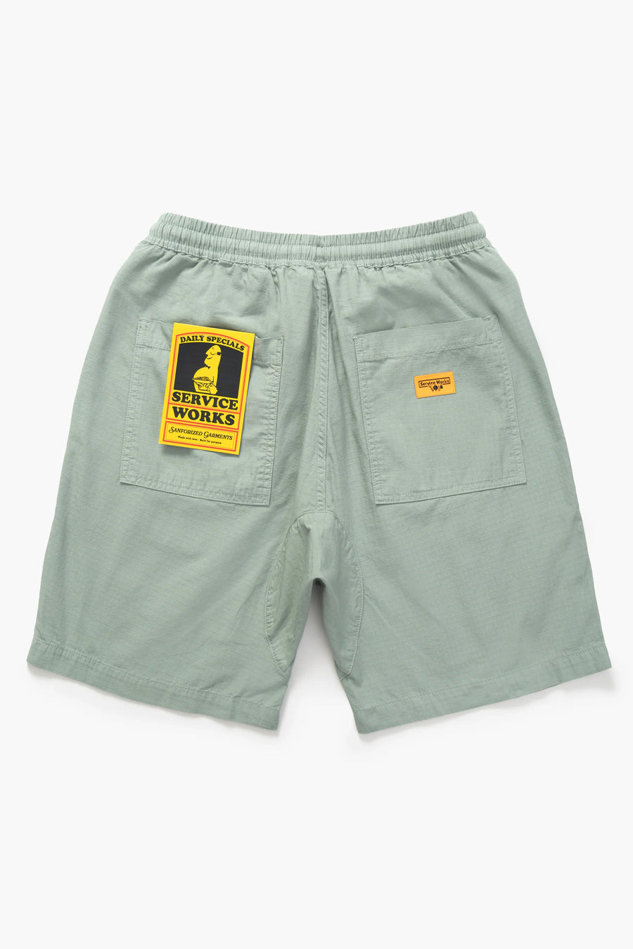 SERVICE WORKS   Ripstop Chef Shorts   Sage   6