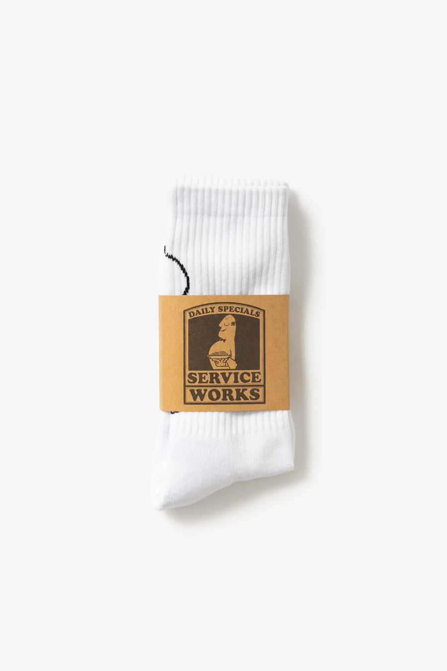 SERVICE WORKS   Salt   Pepper Socks   White   1