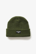 Service Works Bonnet Waffle Logo Beanie — Olive