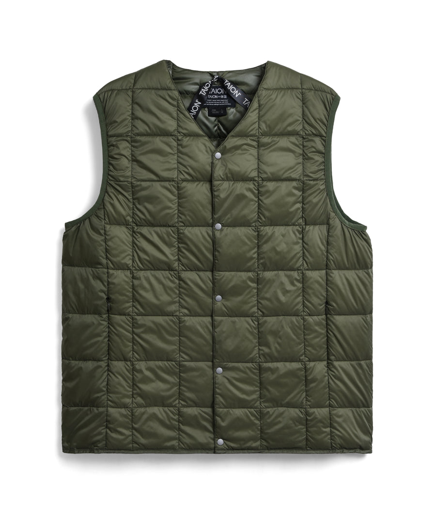 Taion Gilet Military Sans Manches — D.Olive