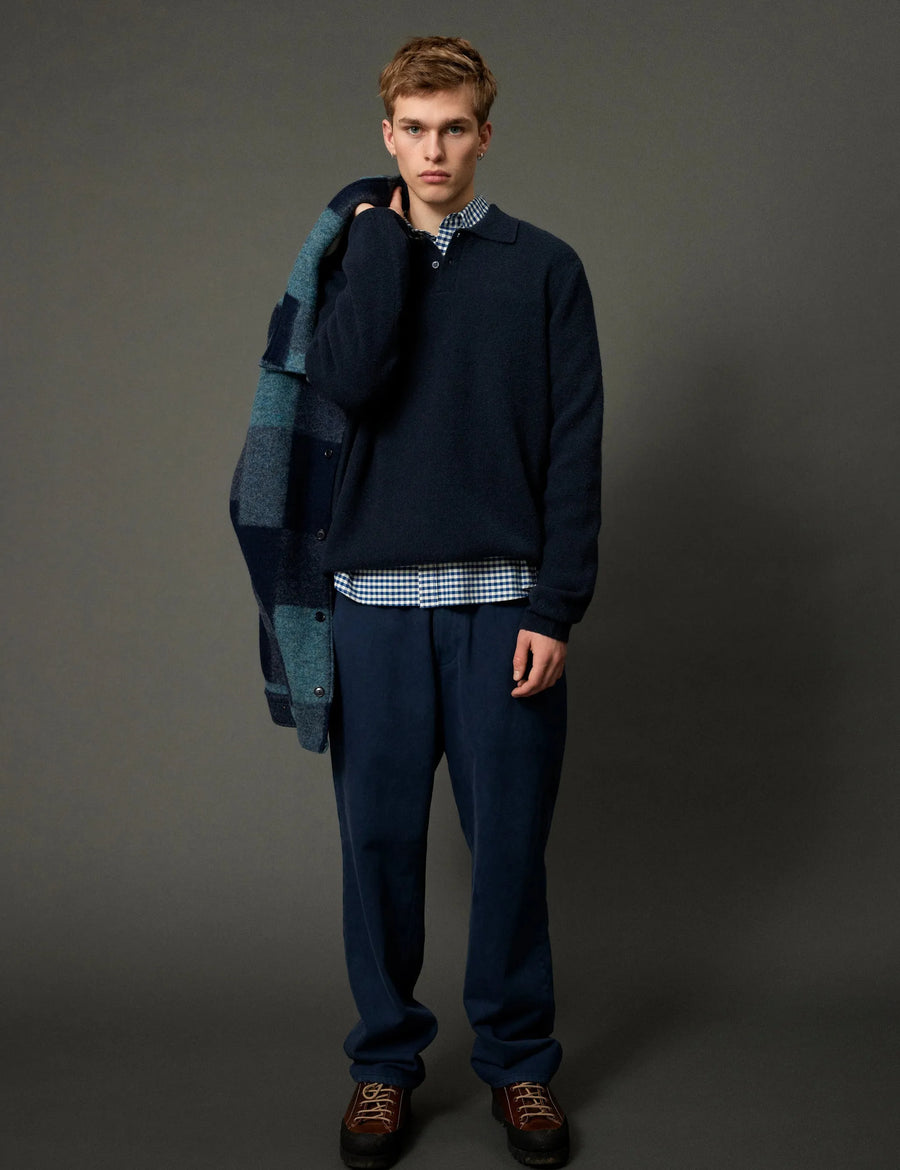 Forêt Timber Brushed Polo Knit Homme-FORET-Industrie