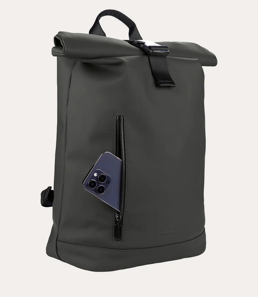 Tucano Gommo Backpack Roll Top 15" — Black 22,5L Homme-TUCANO-Industrie