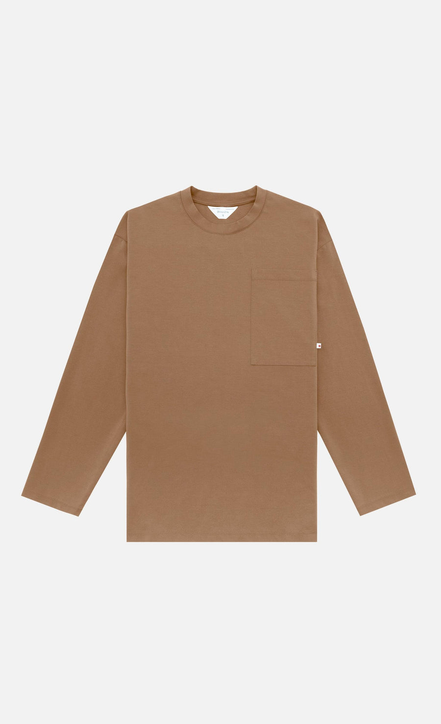 Wooden Maglia Manches Longues — Caramello / Panna