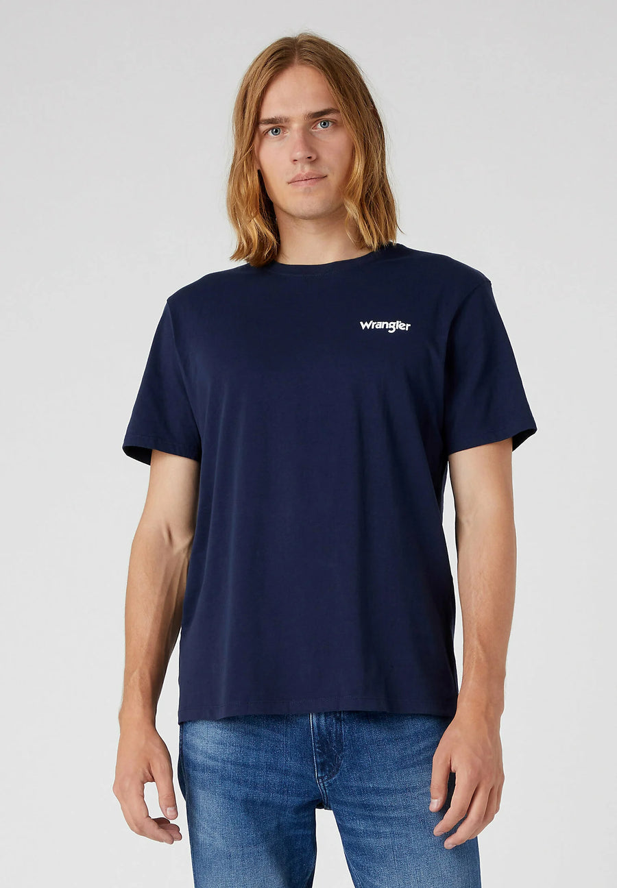 WRANGLER 2PACK SIGN OFF TEE REAL NAVY 2