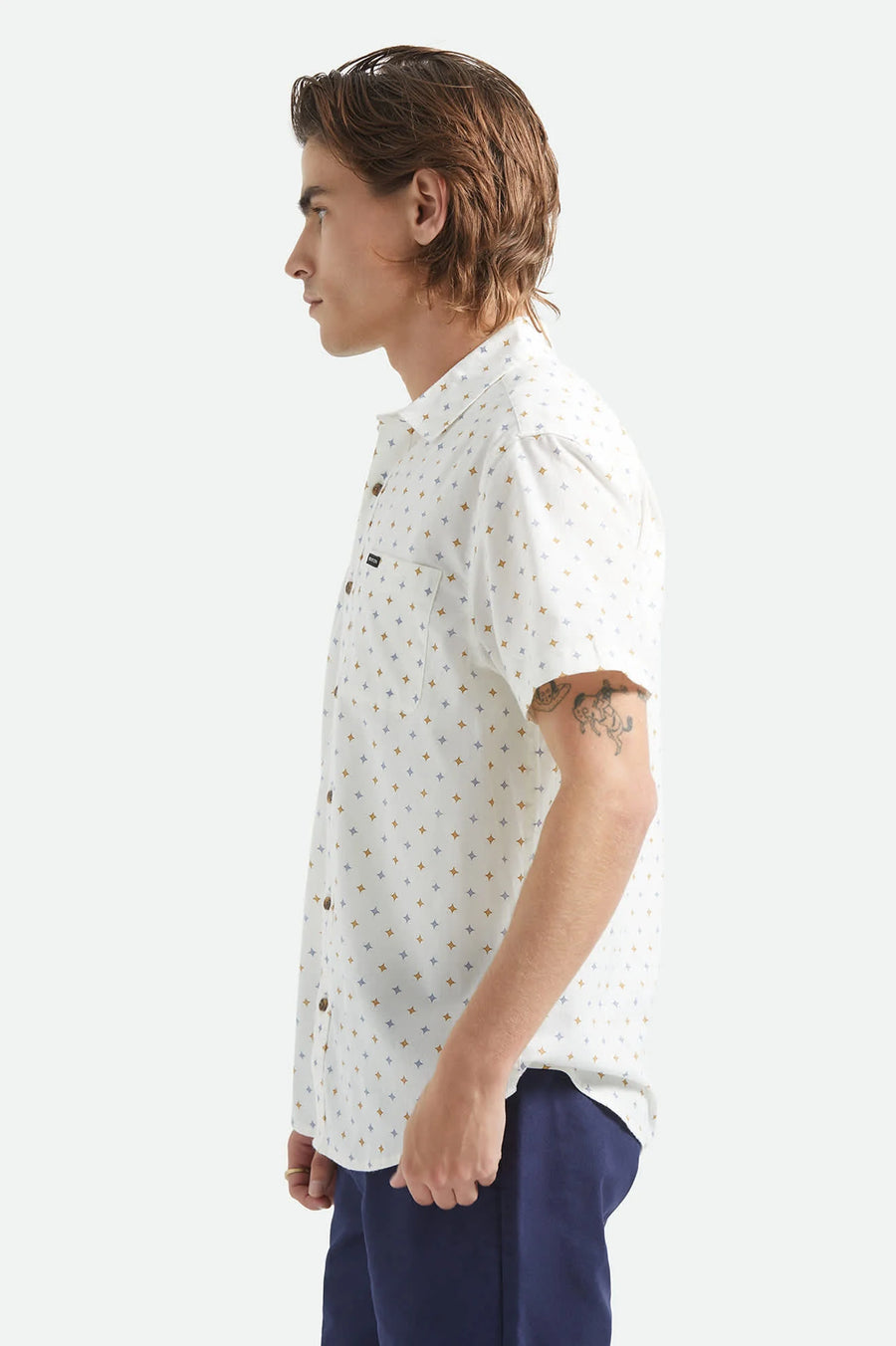 brixton CHARTER PRINT SS WVN multi diamond tile 3