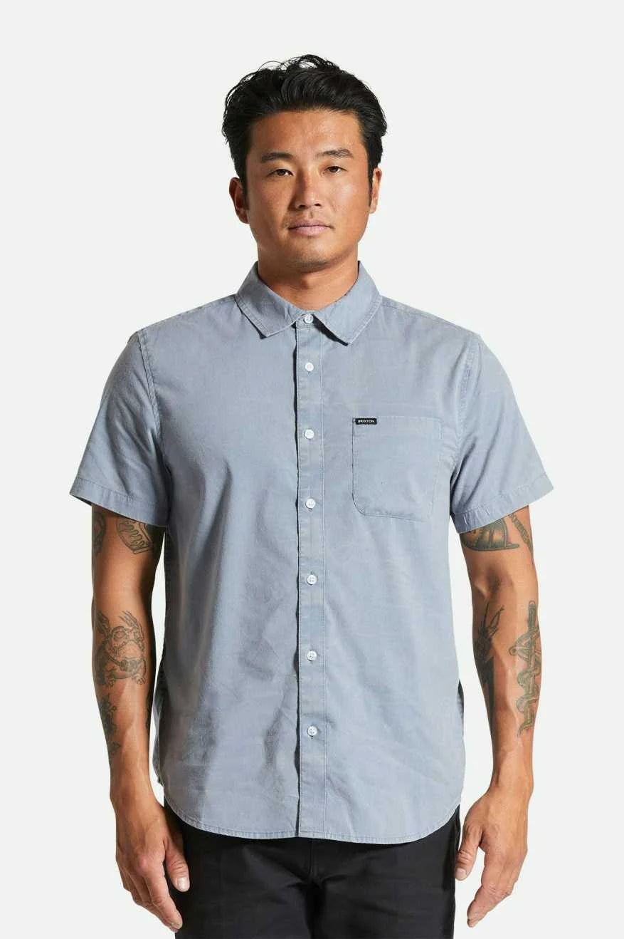 brixton  CHARTER PRINT SS WVN flint stone blue 3