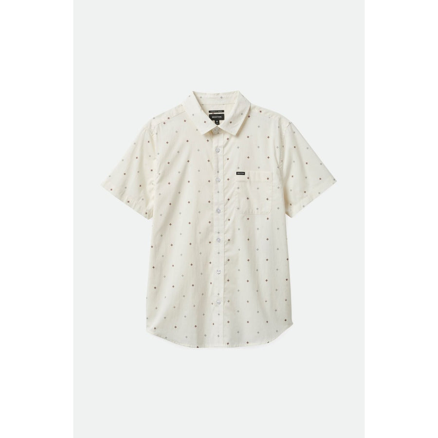 brixton  CHARTER PRINT SS WVN off white pyramid 2