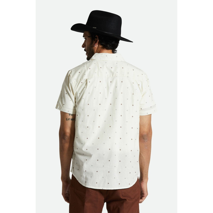 brixton  CHARTER PRINT SS WVN off white pyramid 3