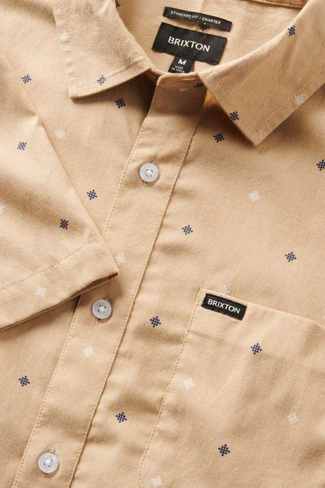 brixton  CHARTER PRINT SS WVN sand pyramid 2