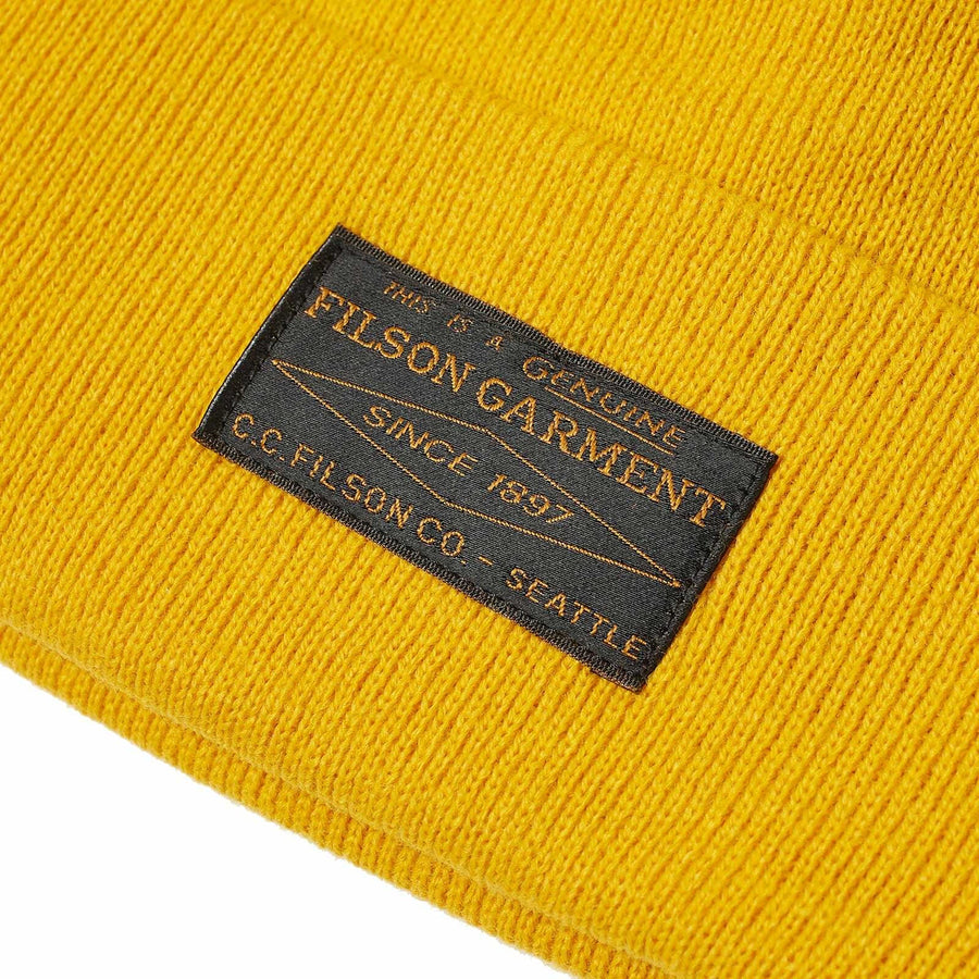filson ballard watch cap mustardyellow front new 2